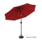 Pure Garden 10-Foot Outdoor Tilting Patio Umbrella, Red 50-100-R - alternate 2